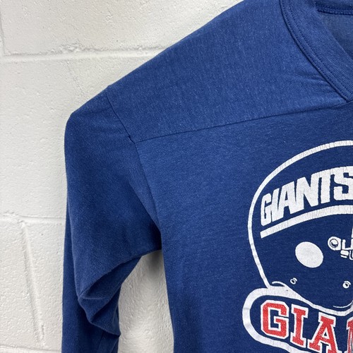 Vintage New York Giants Football Jersey Shirt Large 1980’s Logo 7 Blue “Medium” - Picture 5 of 17
