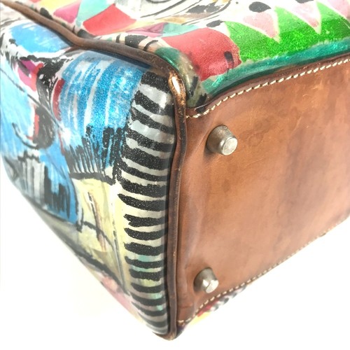 PRADA BR2515 Venetian print All-over triangle logo plate Shoulder Bag Tote Bag - Picture 7 of 18