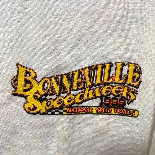 T-shirt Bonneville Speedweek 1999 vintage taglia extra large XL double face - Foto 2 di 7