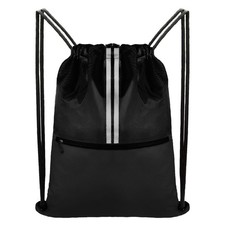Drawstring Backpack Sports Gym Bag, Draw String Back Bag for Men Women, Lightwei