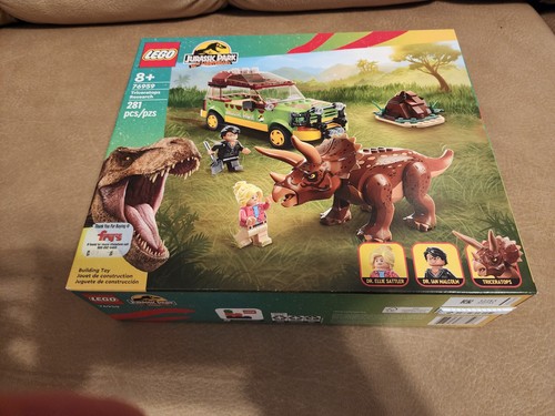 LEGO 76959 Universal Jurassic Park Triceratops Forschung Bauset