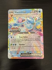 Glaceon EX Prismatic Evolutions STAMPED   Promo Card 026/131 Surprise Box