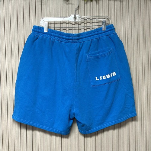 LIQUID X MARVEL Retro Captain America Shorts Blue Pigment Dye Boys 2XL - Picture 2 of 10