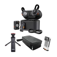 Hollyland Lark M2S Combo Wireless Microphone System 40W LED Light Bundle