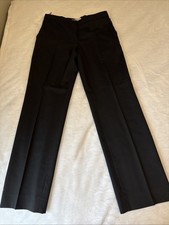 PRADA Black Women’s 42  Pants Size 2 4 96% Wool Flat Front EUC Minimalist