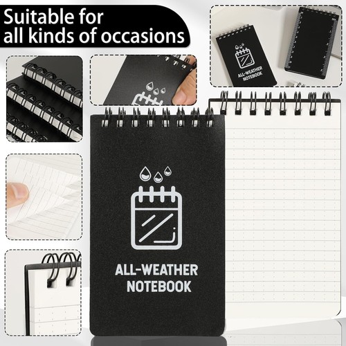 Camelmother 3Waterproof Notebook/Notepad 3 x 5Police Notepad Pocket black - Picture 4 of 6