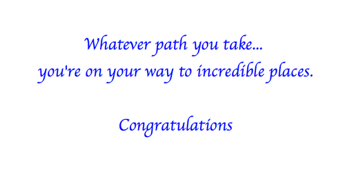"You're on Your Way to Incredible Places" PAPYRUS GRADUATION CARD 3D $8 Retail - Picture 2 of 2