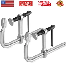 Bar Clamps, 6-Inch Heavy-duty Drop Forged Steel Bar Clamps for Woodworking an...