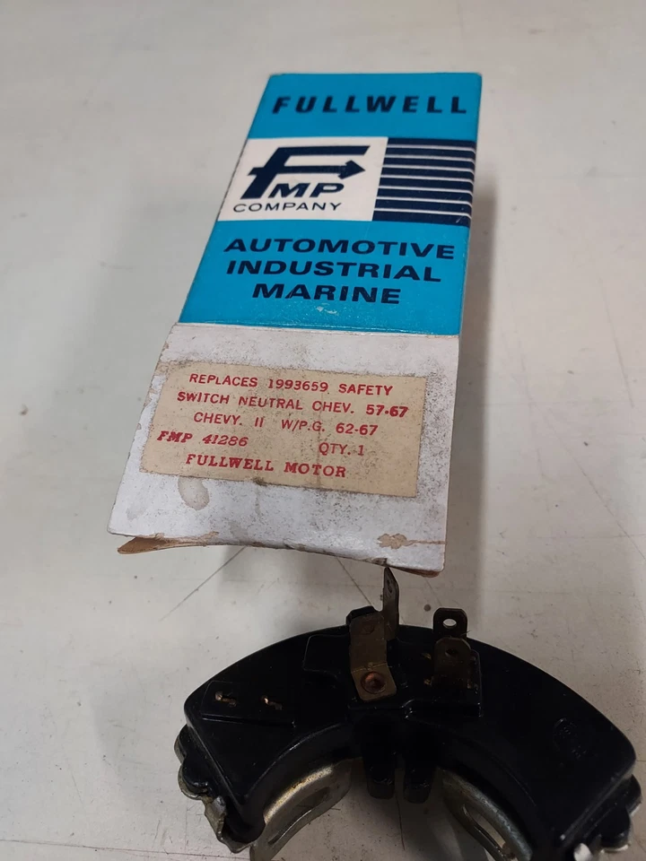 Nuevo de Lote Antiguo Interruptor de Seguridad Neutro Powerglide Chevrolet Chevy II 1957 58 59 1964 67 Nova Foto 3 de 4