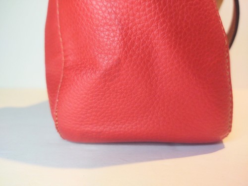 Cartera de cuero granulado Tignanello roja/bronceada organizadora de varios compartimentos - Imagen 17 de 18