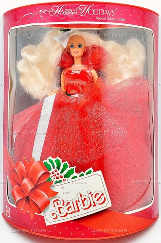 1988 Happy Holidays Special Edition Barbie Puppe Mattel Nr. 1703 - Bild 2 von 7