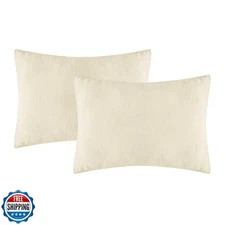 Dormlony Organic Cotton Muslin Mini Pillowcases with Envelope Design,2 Pack U