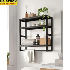 Bathroom Storage Shelf Adjustable Space Saving Organizing Rack Towels Toiletries