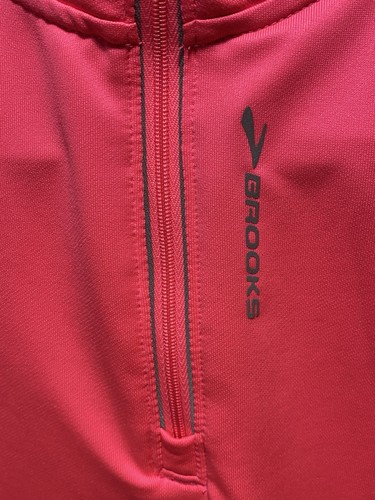 Brooks Equilibrium Damen Large Pullover Running 1/4 Zip Jacke pink reflektierend - Bild 2 von 9