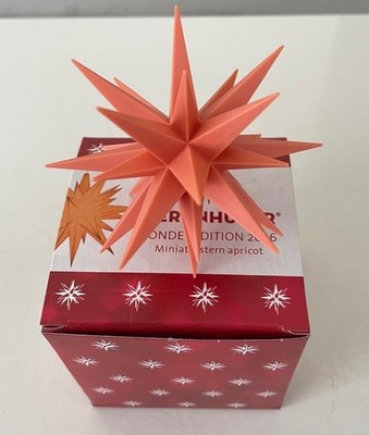 Herrnhuter Stern Sonderedition 2026 Miniatur Stern  8 cm / Farbe Apricot