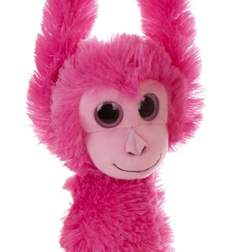 24 Zoll Aurora World bunter hängender Schimpanse Plüschtier Stofftier Affe, Hot Pink - Bild 6 von 6