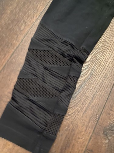 Damen-Yoga-Leggings schwarz Glitzer Victoria Secret PINK Hose Größe Large #4 - Bild 2 von 6