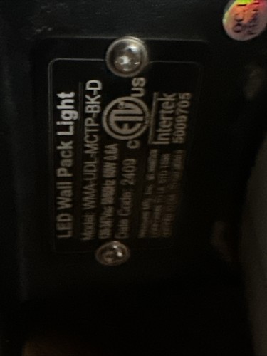 led wall pack light wma-udl-mctp-bk-d - Picture 4 of 7
