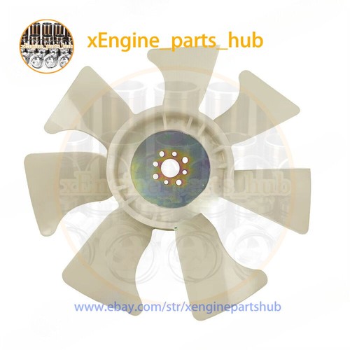 Hoja de ventilador S4L S4L2 4 orificios 7 aspas para piezas de motor diésel Mitsubishi - Imagen 3 de 4