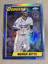 2025 Topps Chrome MOOKIE BETTS REFRACTOR 1990 TOPPS 35TH LA DODGERS
