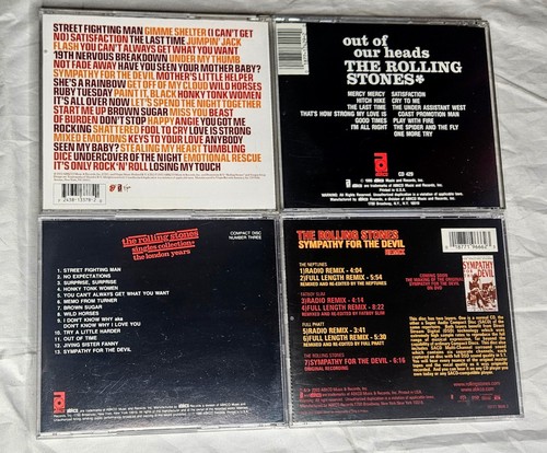 5 Rolling Stones CD Lot 40 Licks Blue & Lonesome Out Of Our Heads - Picture 2 of 4