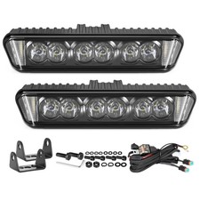 2x 7 Cree Led Work Light Bar Side Shoot Spot Flood Fog Offroad Driving Dt Wire 2x 7 Cree Led Work Light Bar Side Shoot Spot Flood Fog Offroad Driving Dt Wire
