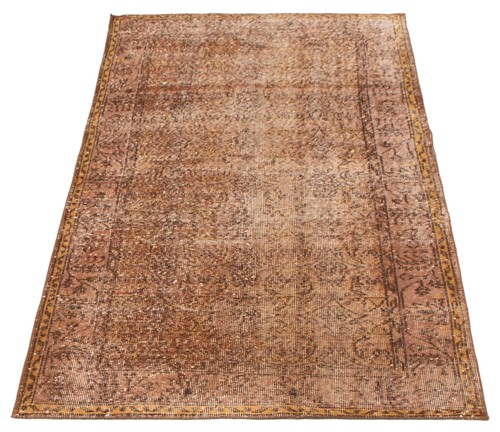 3'11" x 6'11" Traditional Vintage Hand Knotted Oriental Carpet Wool Area Rug - Picture 3 of 9