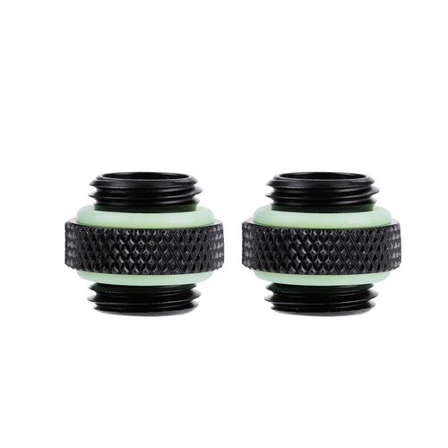 2Pcs Water Cooling Dual External Thread Hose Adapter Compression Fitting DW - Picture 9 of 12