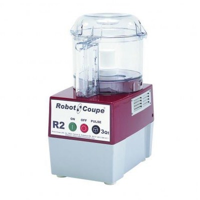 Robot Coupe R2BCLR Food Processor 3 Qt Clear Bowl Commercial Cutter Mixer