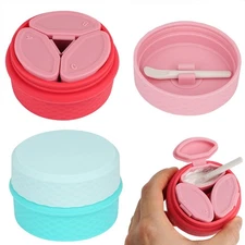 2 Pack Silicone Makeup Containers, Leak-Proof Travel Cosmetic Jars for Creams...
