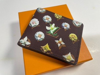 Louis Vuitton Monogram Slender Wallet Leather Brown Authentic LV