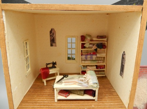 Suzanne & Andrews French Dress Shop Dollhouse Miniature 1:48 Quarter Scale - Picture 18 of 22