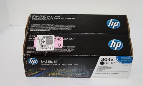 2 Original versiegelte HP 304 Tonerkartuschen CC530AD schwarz für HP Color LaserJet