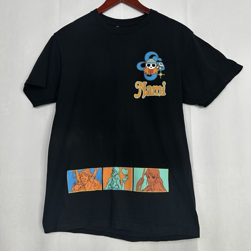 One Piece Nami Hemd Herren Ripple Toei Animation Medium Schwarz Baumwolle Oversized - Bild 2 von 8