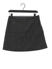 Hollister Women's Mini Skirt W 26 in Black 100 Polyester Short Mini