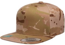 6-Panel Structured Flat Visor Classic Snapback 6089 One Size Arid