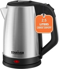 2.5L Large Electric Kettle, BPA Free Stainless Steel Water Heater, Fast Boil ...