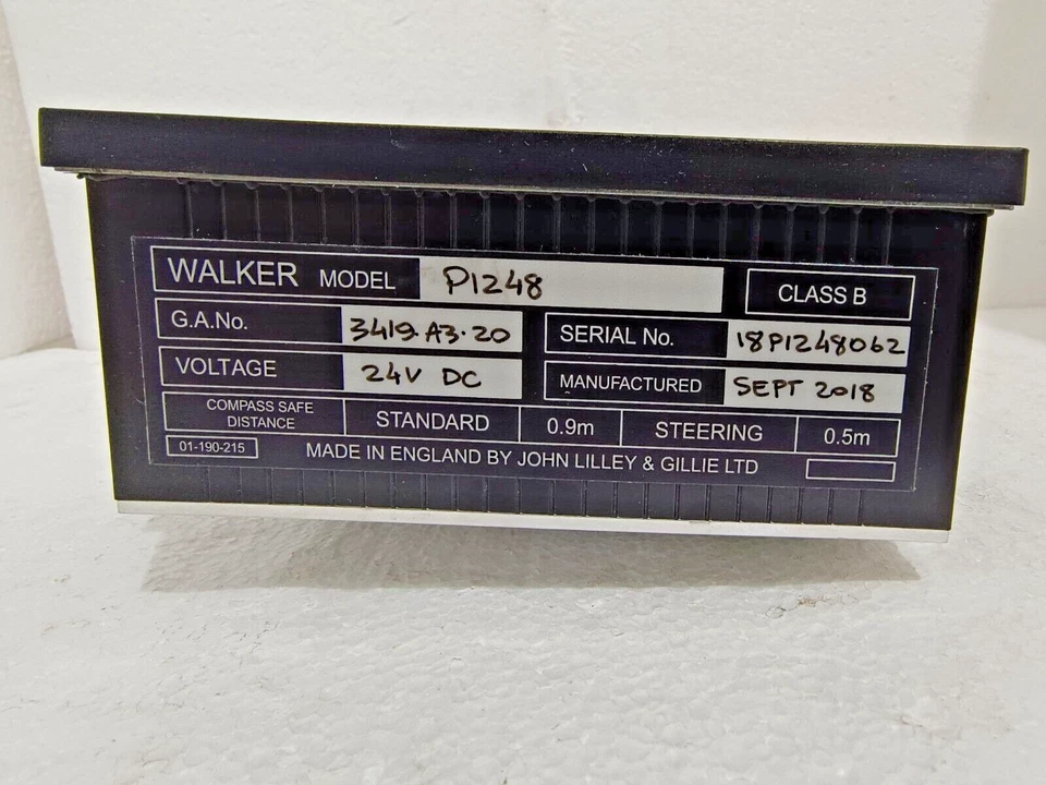 WALKER P1248 LOG SPEED DATA DISPLAY JHON LILLEY & GILLIE - Image 4 of 4