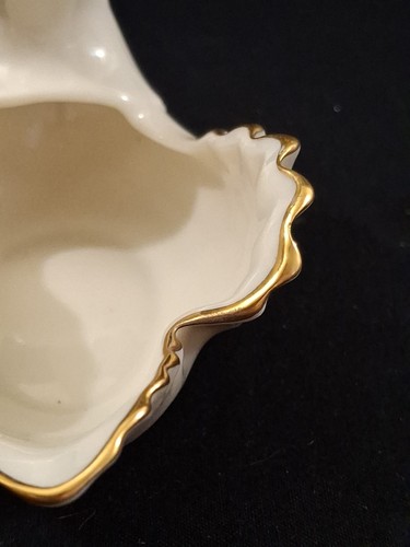 Vintage Lenox Swan Collection Porzellan Zuckerdose 4,75"L Karat Goldrand USA  - Bild 8 von 10