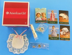 American Girl Elizabeth's Accessories Fan Earrings Pinner 2010 NRFB