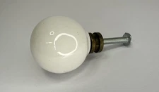 Knob Pull Drexel Declaration Porcelain White Vintage Mid Century Kipp Stewart