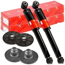 2x TRW Stoßdämpfer + Federteller Satz Hinten für ASTRA F G H ZAFIRA A OPEL