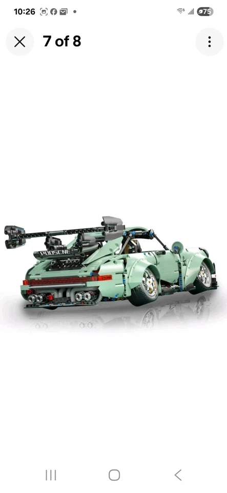 Porsche 964 Model Car Building Kit Performance Race Car Building Blocks 2435PCS - Image 3 of 4