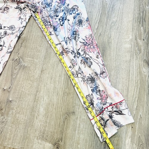 Victoria's Secret Pajama Lounge Pants Floral Print Satin Wide Leg Size Medium - Bild 10 von 15