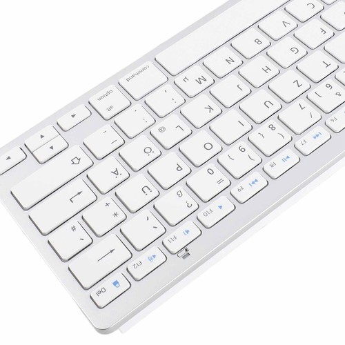 Wireless Keyboard Universal Slim Silent Wireless Bt German Keyboard For I ND - Picture 12 of 12