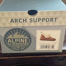 NEW DearFoams Women's Moritz Energy Return Bootie Slippers Whiskey US: L 9-10