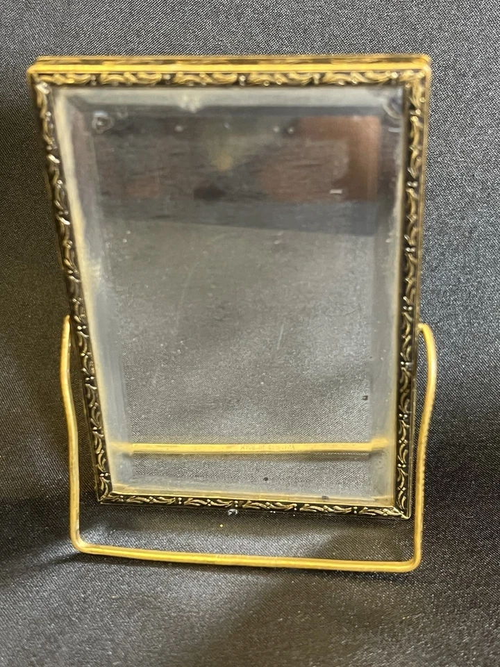 ATQ TINY VANITY BEVELED MIRROR & Photo Nebraska State Capital On Other Side - Image 2 of 4