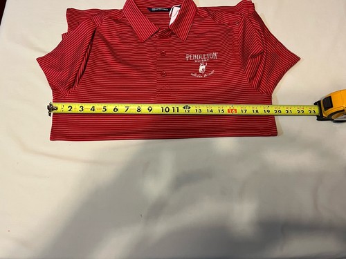 Cutter & Buck Herren Polo Golf Shirt rot gestreift Small Pendleton Whisky - Neu mit Etikett - Bild 11 von 15