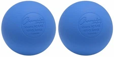 Champion Sports Official Size Rubber Lacrosse Ball, Blue (2-Pack)