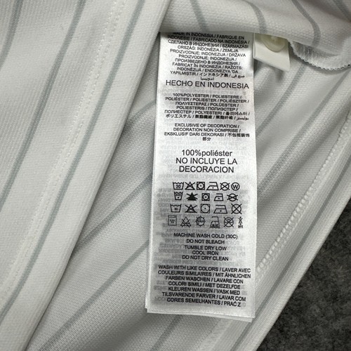 Nike NFL New Orleans Saints On Field Apparel Polo Shirt Men XL White Stripe READ - Picture 13 of 14